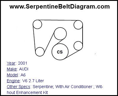 2001 AUDI A6 with V6 2.7 Liter Engine