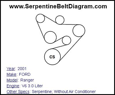 2001 FORD Ranger with V6 3.0 Liter Engine