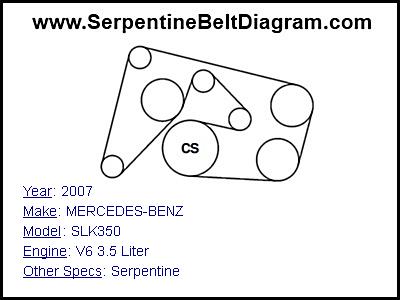 2007 MERCEDES-BENZ SLK350 with V6 3.5 Liter Engine