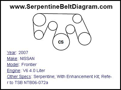 2007 NISSAN Frontier with V6 4.0 Liter Engine