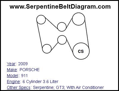 2009 PORSCHE 911 with 6 Cylinder 3.6 Liter Engine