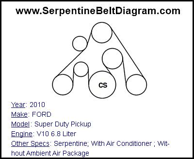 2010 FORD Super Duty Pickup with V10 6.8 Liter Engine